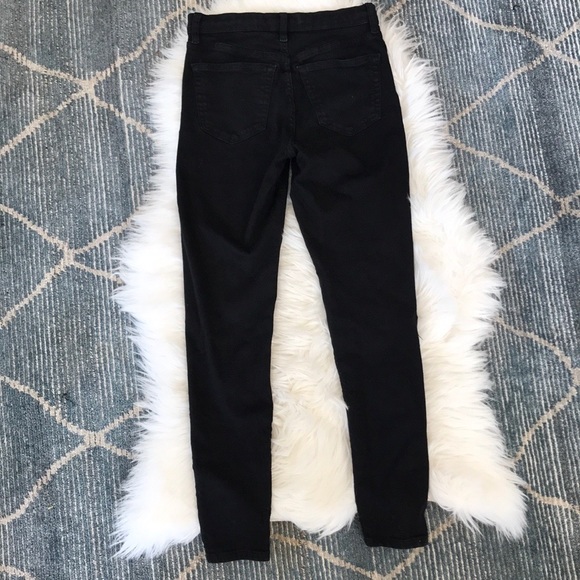 Topshop Jamie Black Distressed Jeans - Picture 6 of 8
